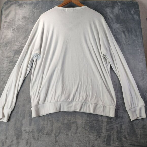Spadehill Womens White Long Sleeve Top 2XL Criss Cross Casual Lightweight Beachy - Picture 6 of 9